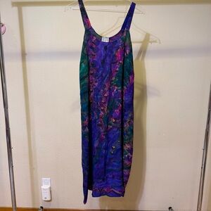 Multicolor Sleeveless Maxi Dress